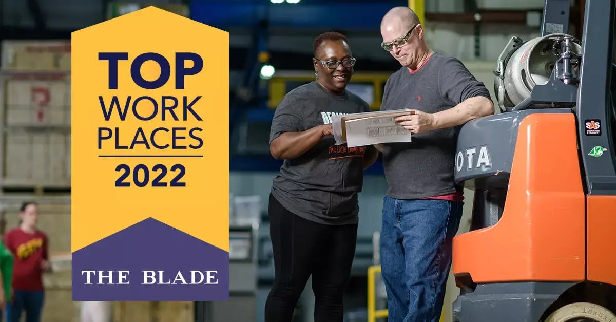 Toldeo Blade - Top Workplaces 2022 - Designetics