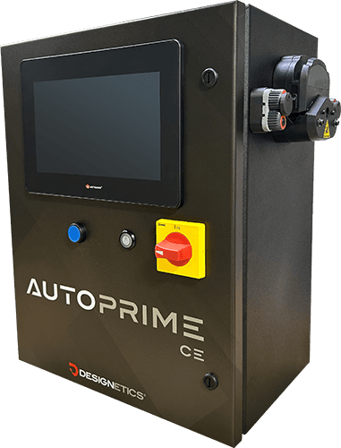 Angled view of the Autoprime CE system.