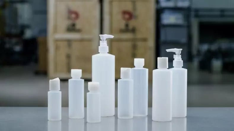 Various plastic accessories for fluid application.