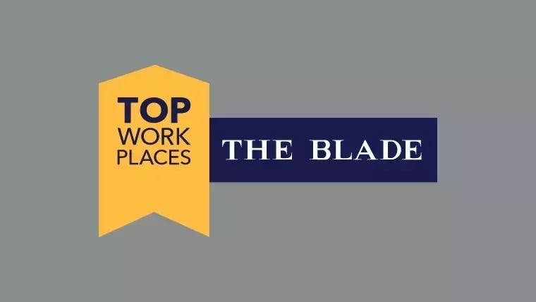 Top Workplaces The Blade graphic.