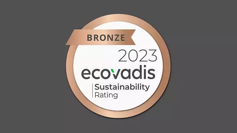 2022 Ecovadis award graphic.